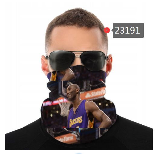 NBA 2021 Los Angeles Lakers #24 kobe bryant 23191 Dust mask with filter->nba dust mask->Sports Accessory